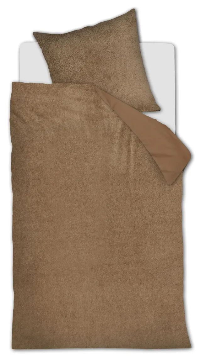 Ambiante Plush dynetrekk 140x200 brun teddy