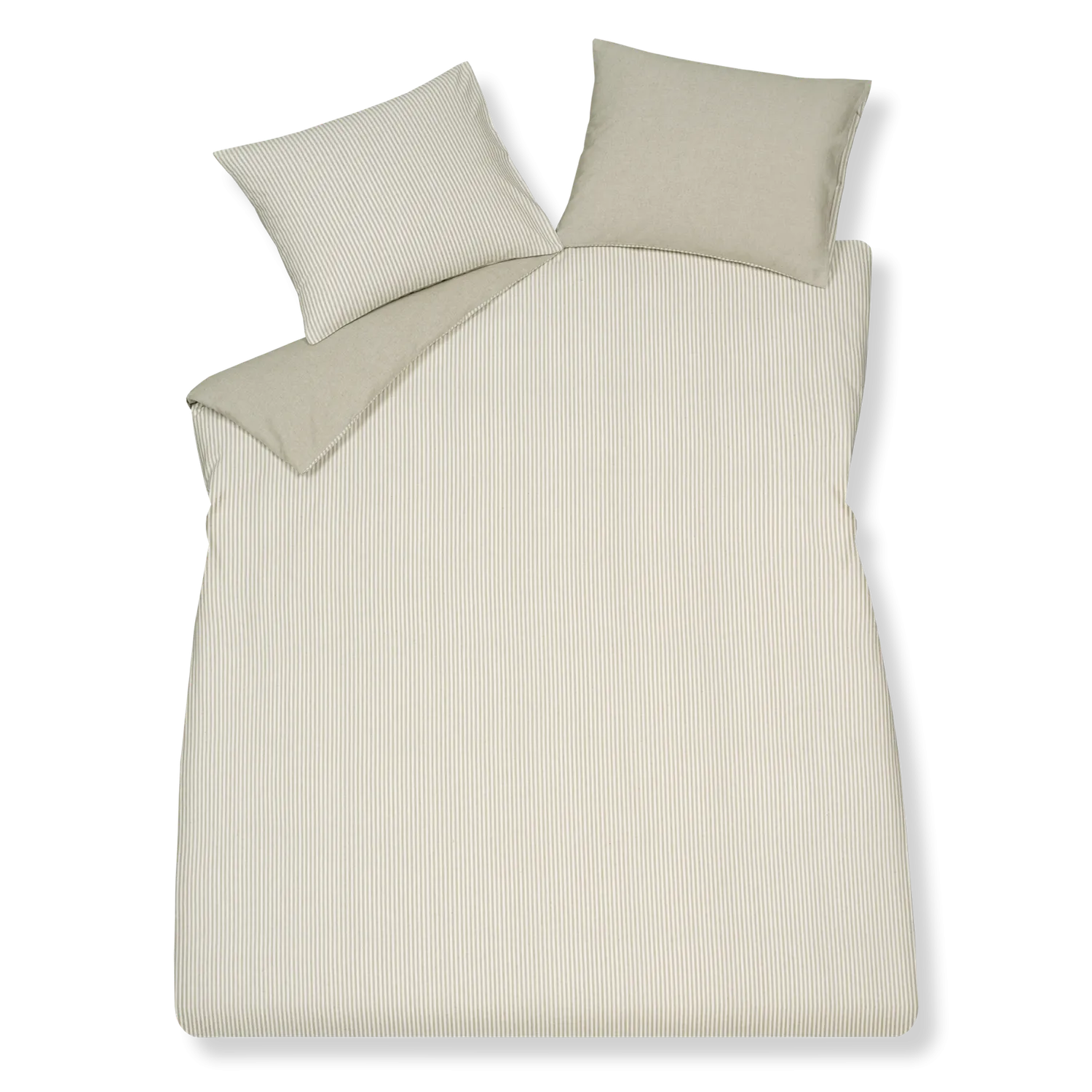 Vandyck Home Salerno dynetrekksett salviegrønn 140x200 flanell
