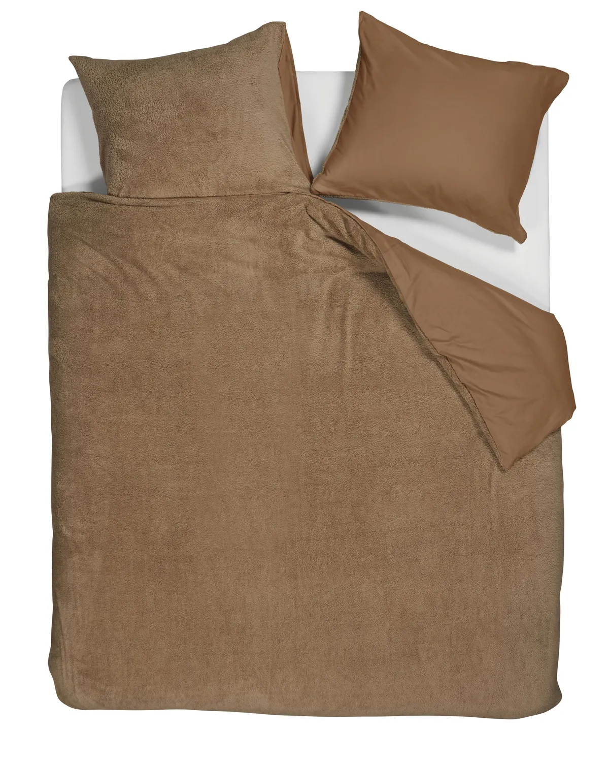 Ambiante Plush dynetrekk 140x200 brun teddy
