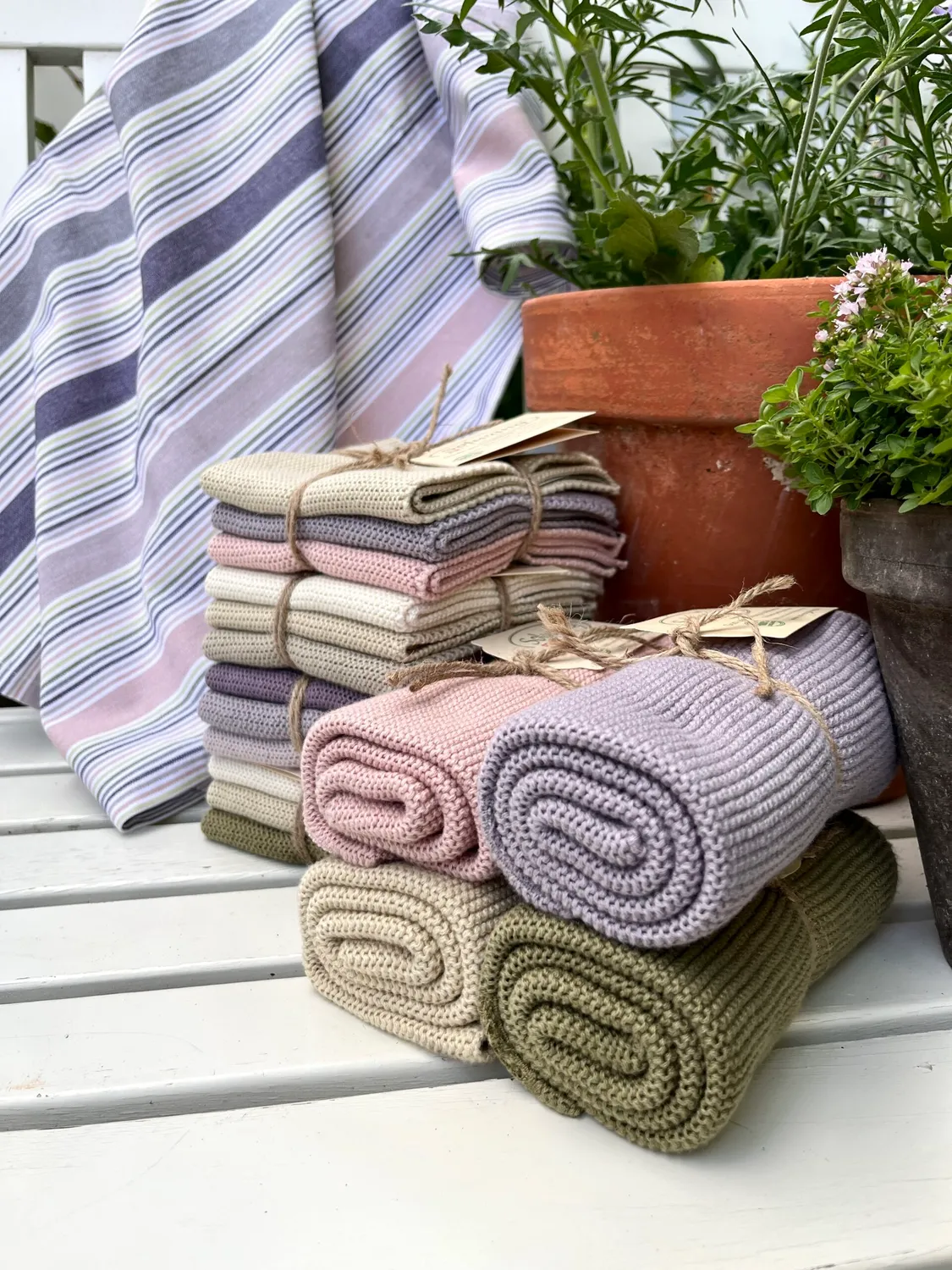 Solwang Design håndkle økologisk lys smoky rose