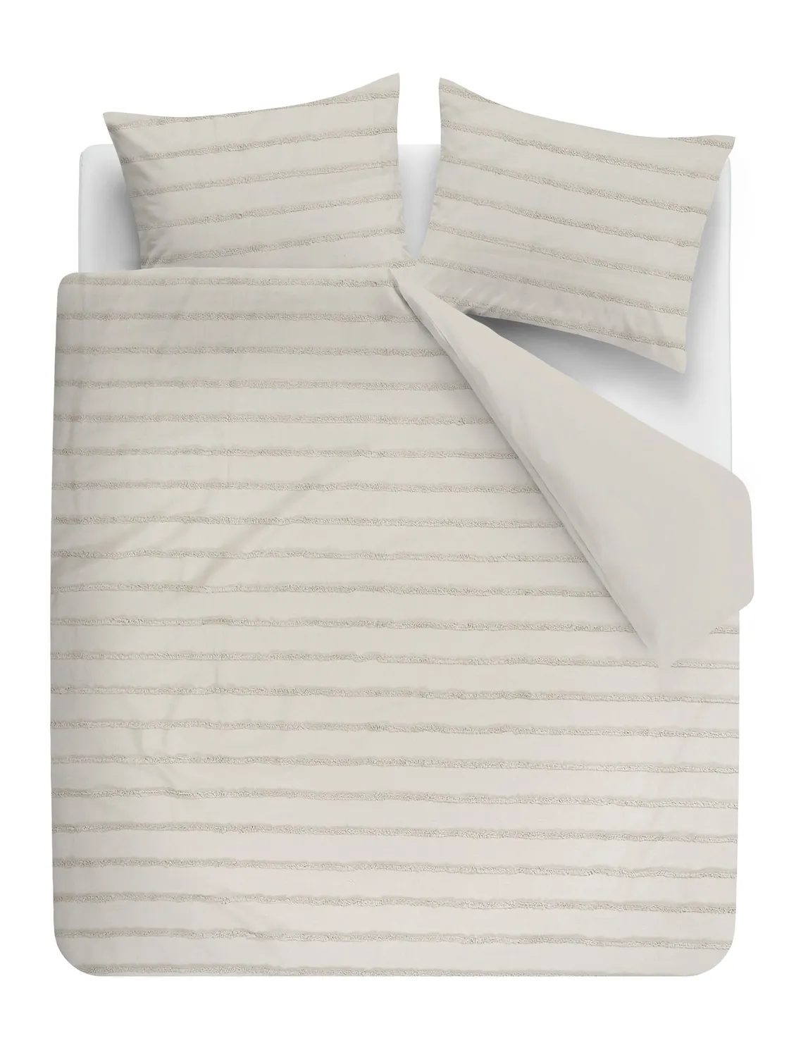 Beddinghouse Ridge dynetrekk 140x200 cm sand bomull
