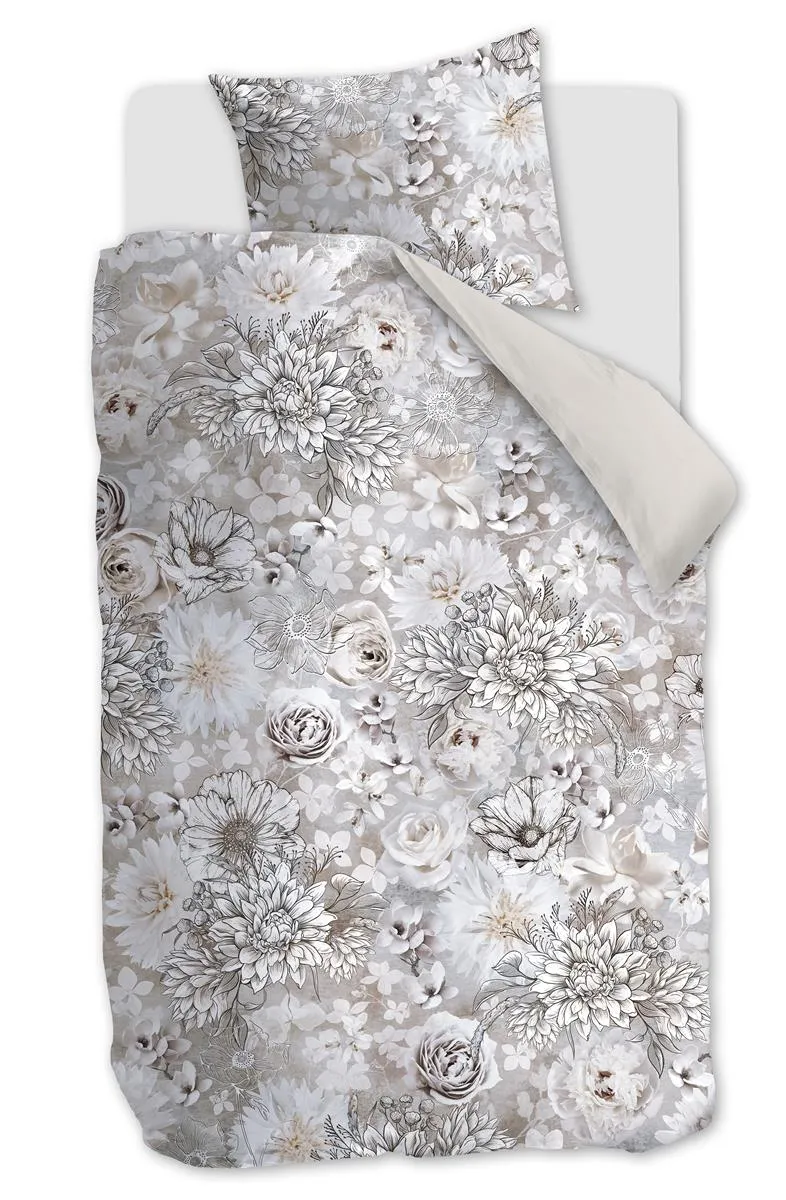 Riviera Maison Flourish dynetrekk sand 200x200 cm + 2 trekk