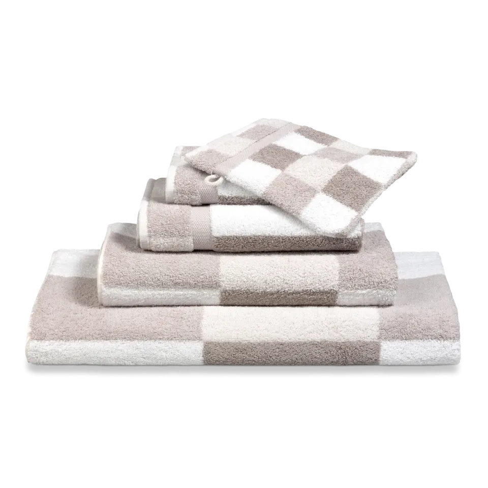 Vandyck Boston håndkle linen rutet bomull