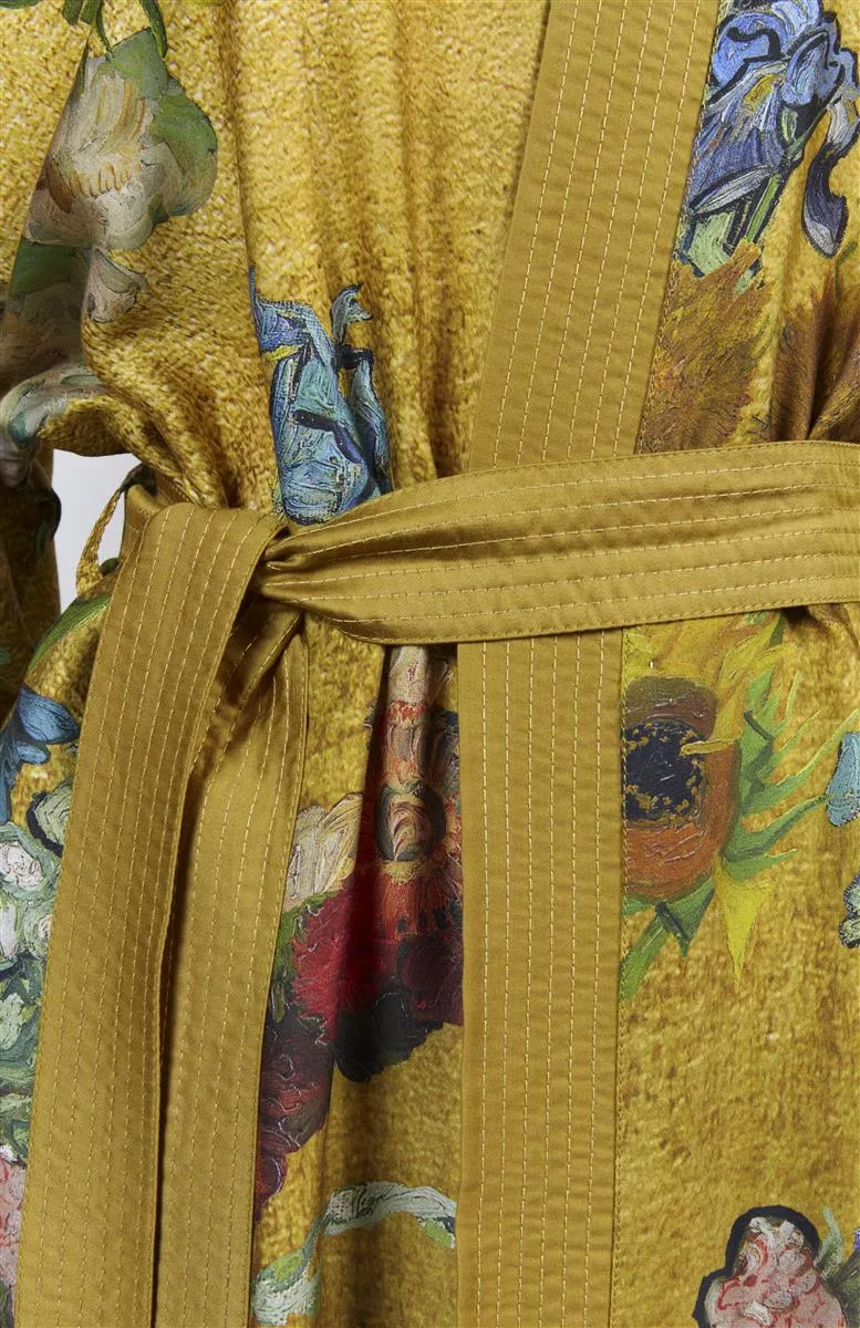 Beddinghouse Van Gogh Partout des Fleurs kimono S-M gull