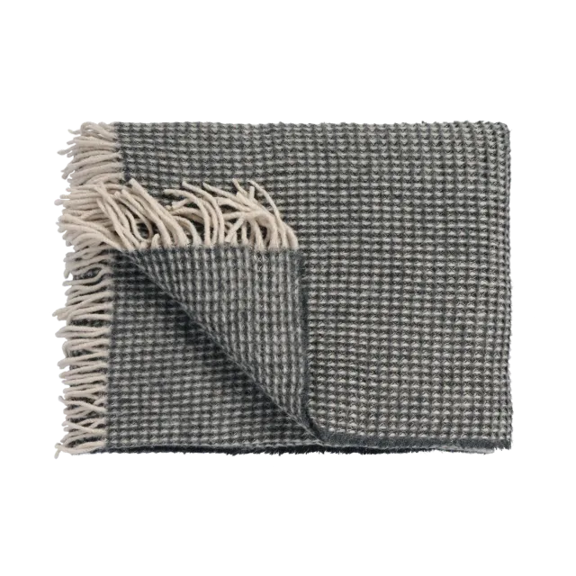 Vandyck Home 95 pledd 130x220 antrasitt ullblanding