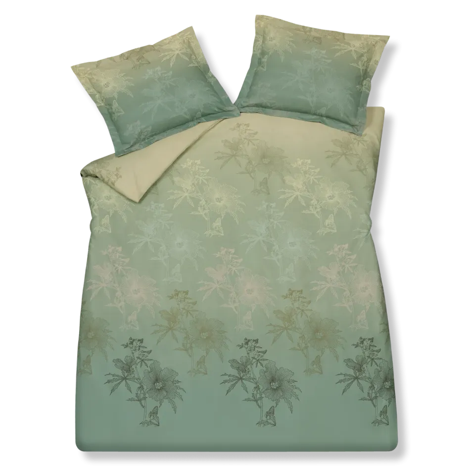 Vandyck Green Gift dynetrekksett smoke green dobbel bomull