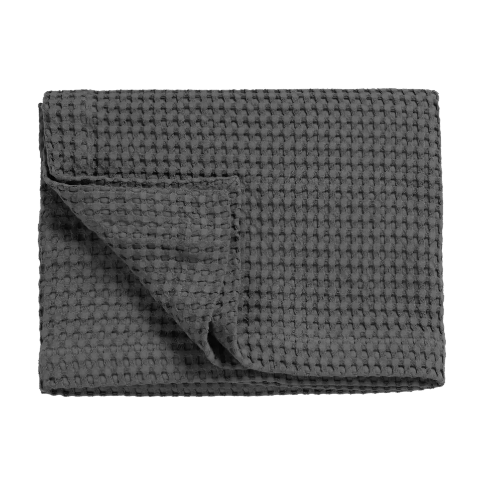Vandyck Home Pique sengeteppe 160x250 off black bomull