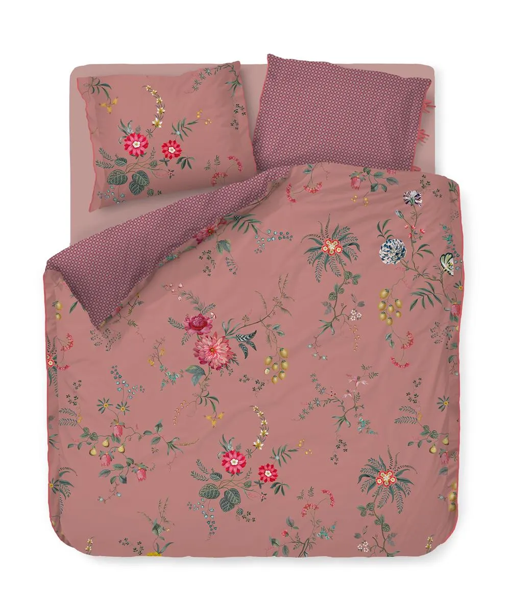 Pip Studio Fleur Grandeur dynetrekk rosa 200x200 cm + 2 trekk