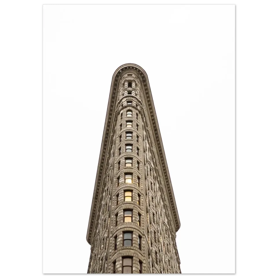 Hellstrøm Flatiron Building NYC plakat 50x70 cm halvblank
