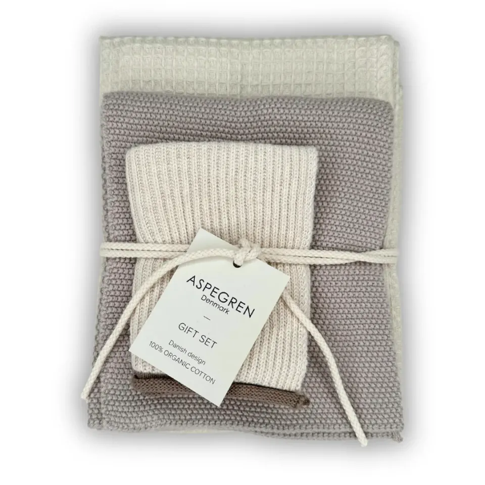 Aspegren Denmark Kitchen Gift Set Eggnog kjøkkensett 3-pk natur