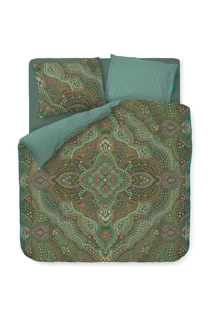Pip Studio Alfombra dynetrekk 140x200 grønn percale