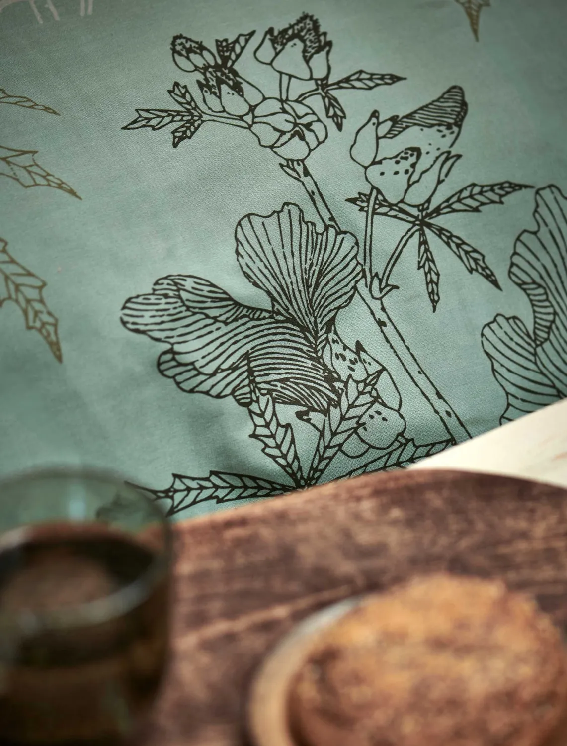 Vandyck Green Gift dynetrekksett smoke green dobbel bomull