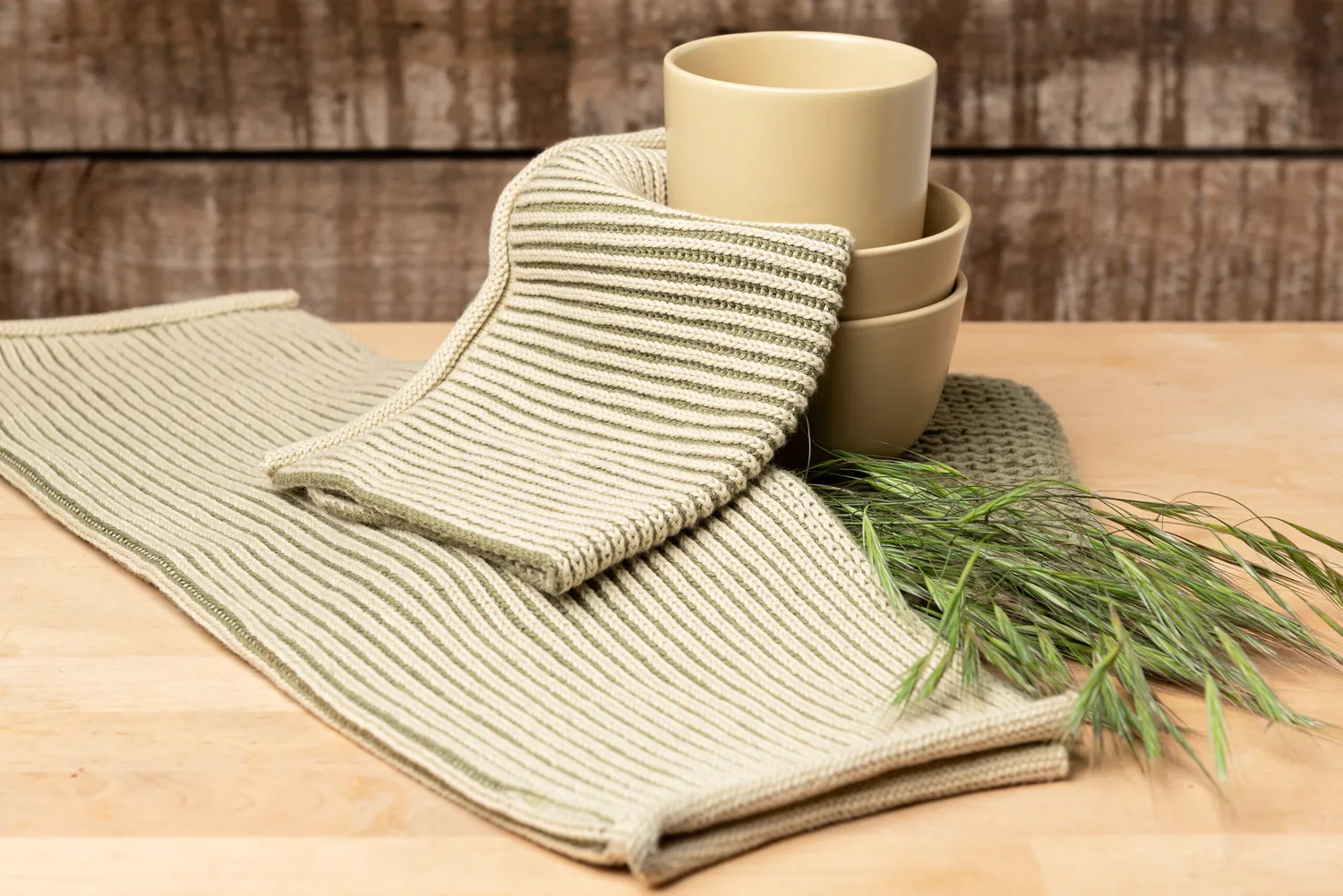 Solwang Design Rib spaklut oliven 1-pk økologisk bomull