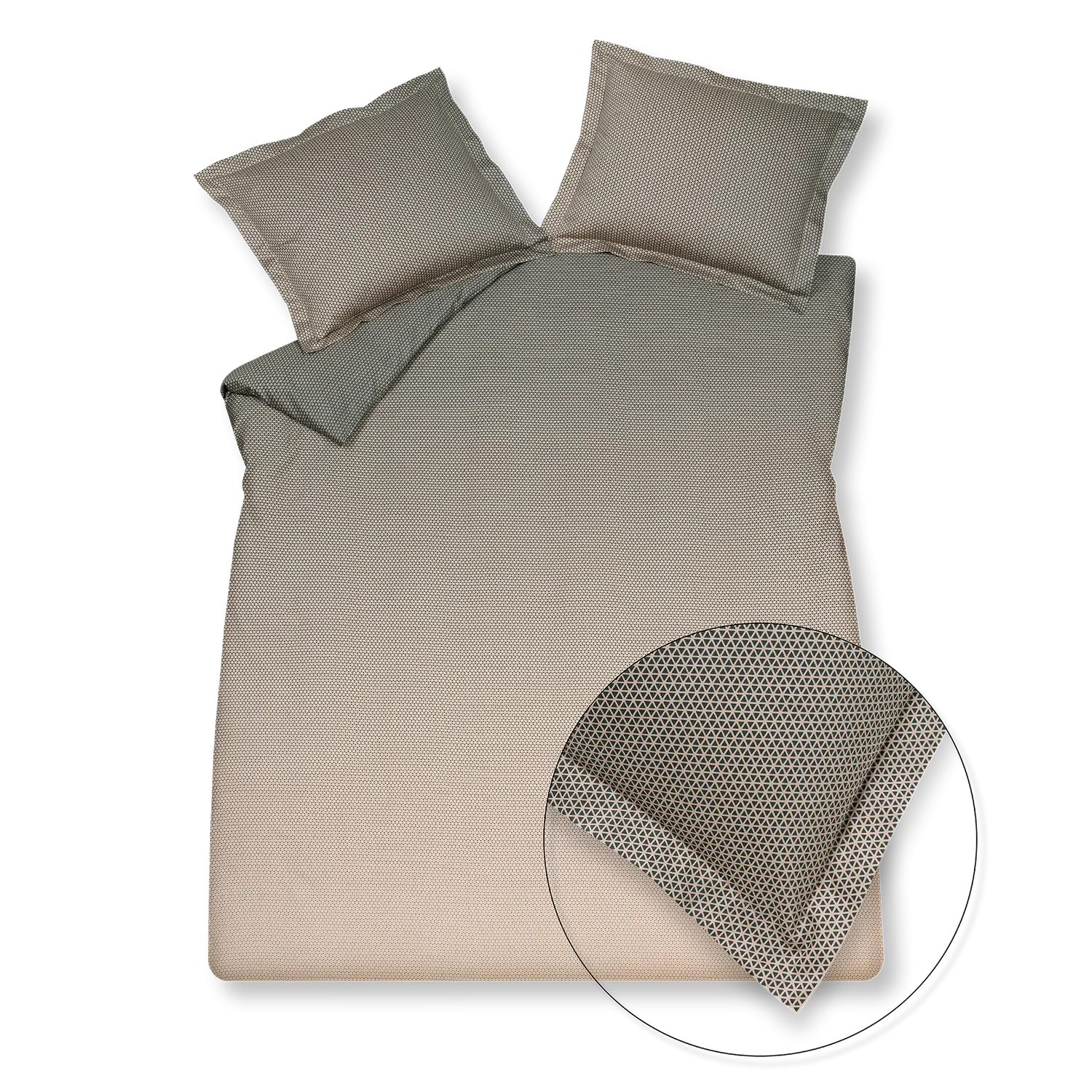 Vandyck Comfy dynetrekk grafisk sage green sateng