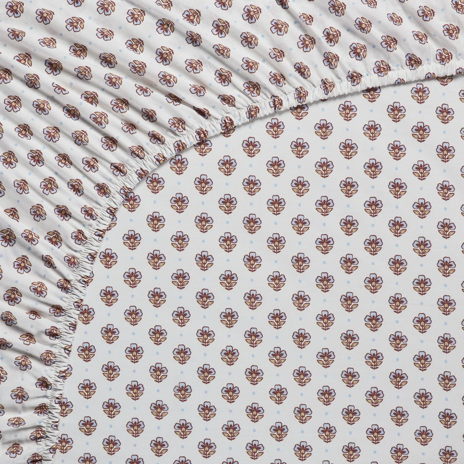 Pip Studio Jaipur Flower laken 100x200 cm lyseblå perkal