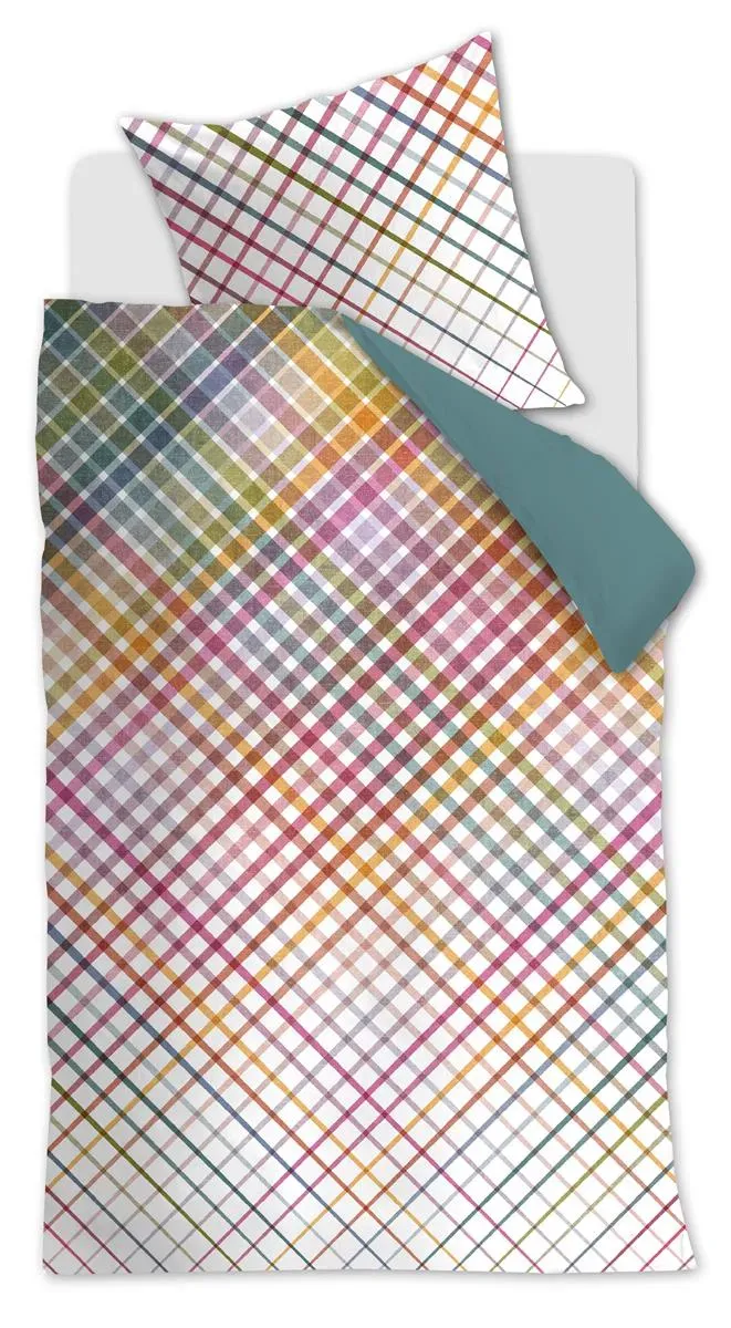Beddinghouse Rosie dynetrekk 240x200 flerfarget rutet