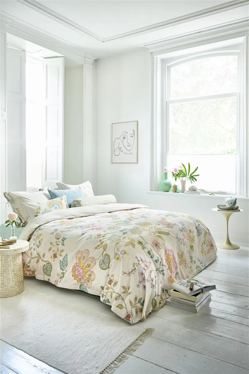 Pip Studio Buenas Tardes dynetrekk 140x200 offwhite blomster