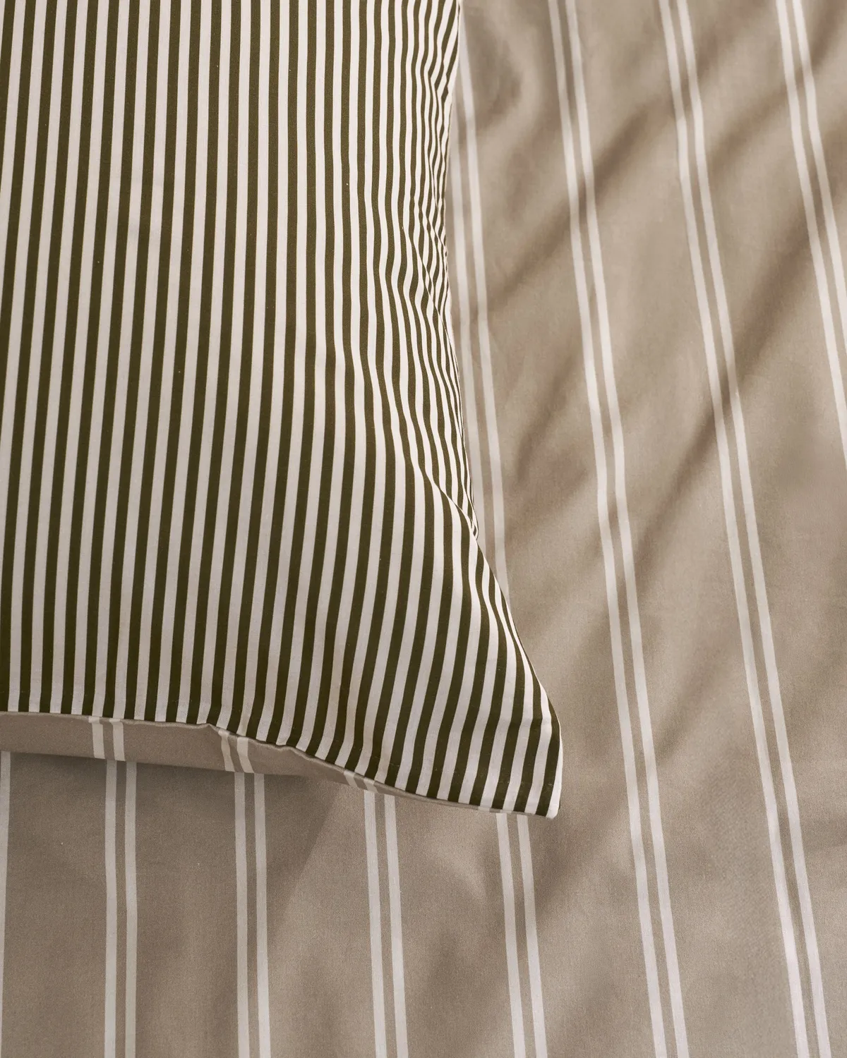 vtwonen Mini Stripe dynetrekk 140x220 naturel bomull