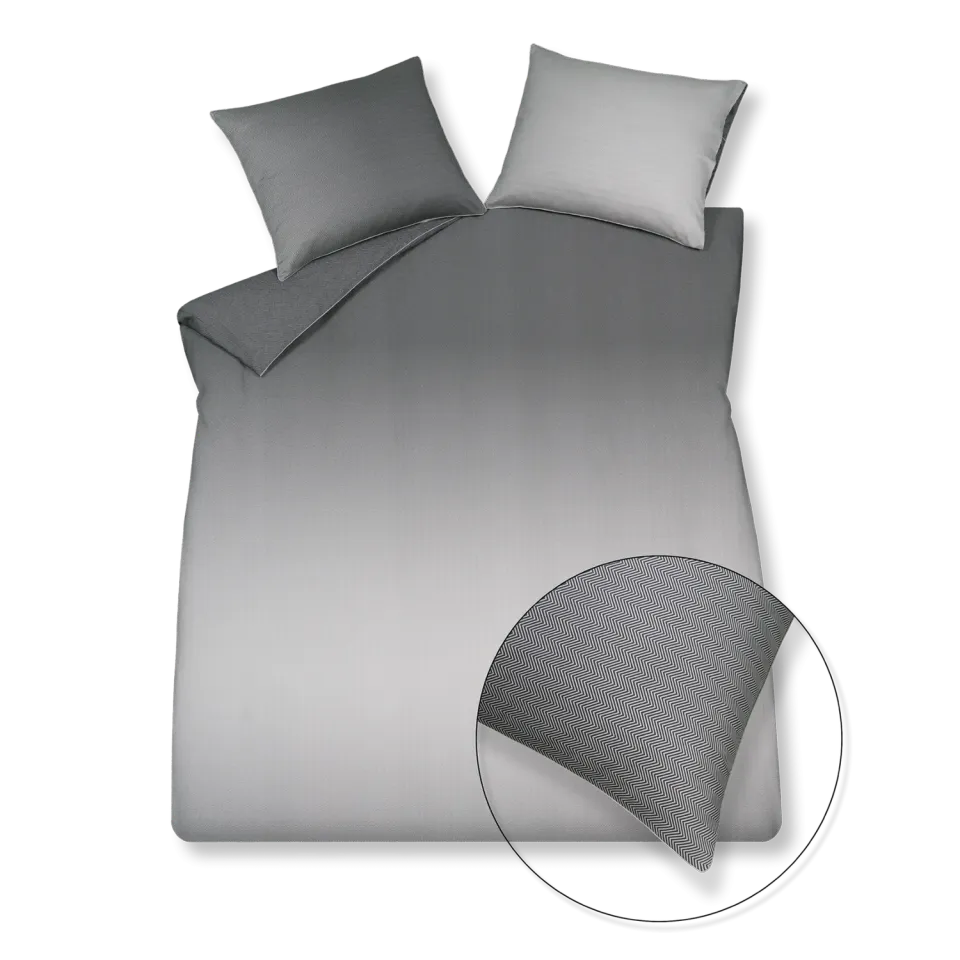 Vandyck Home Milano dynetrekk 1-pers off black sateng
