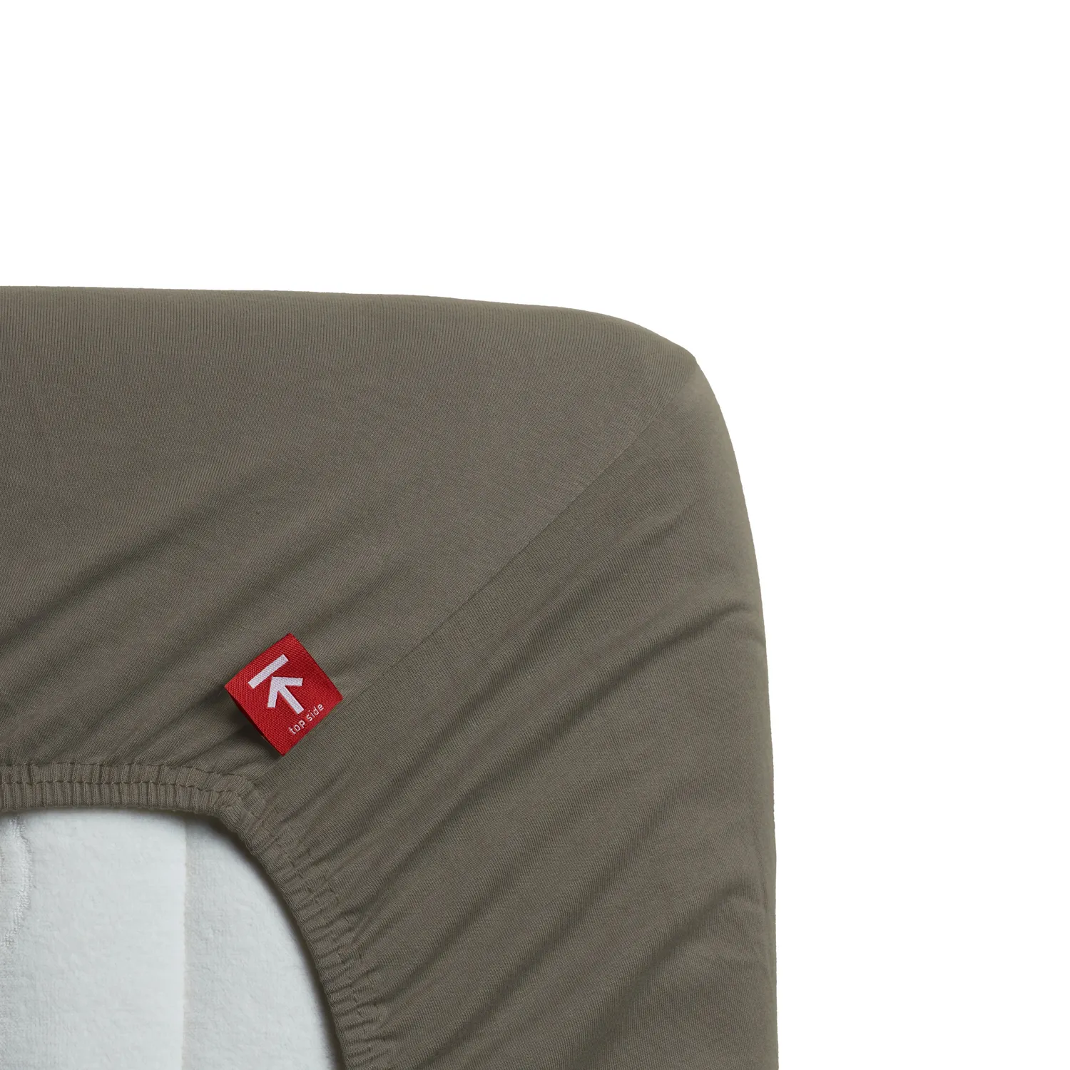 Beddinghouse Jersey Stretch laken 90x200 varm grå bomull