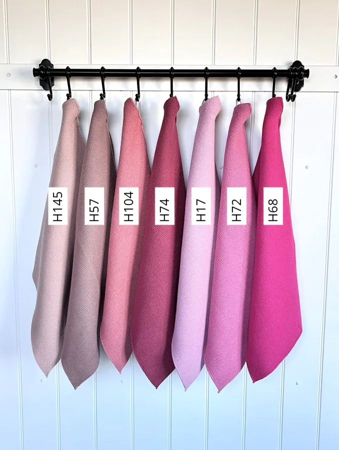 Solwang Design strikket håndkled lys rosa økologisk