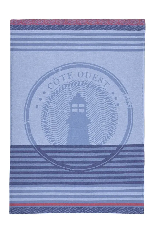 Coucke West Coast kjøkkentørkle blått 50x75 bomull