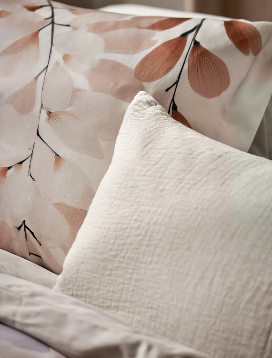 Vandyck Twigform dynetrekksett offwhite bomullssateng