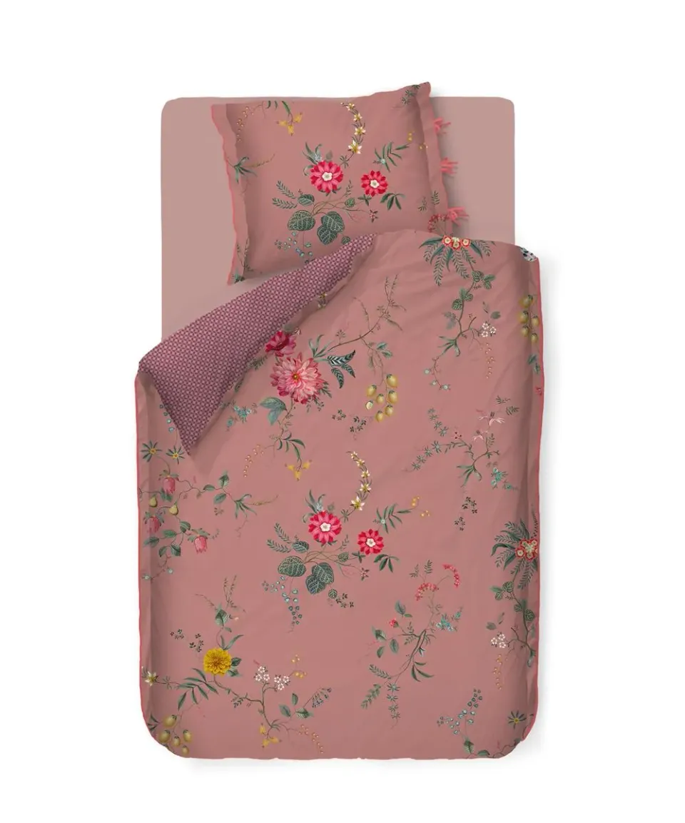 Pip Studio Fleur Grandeur dynetrekk rosa 200x200 cm + 2 trekk