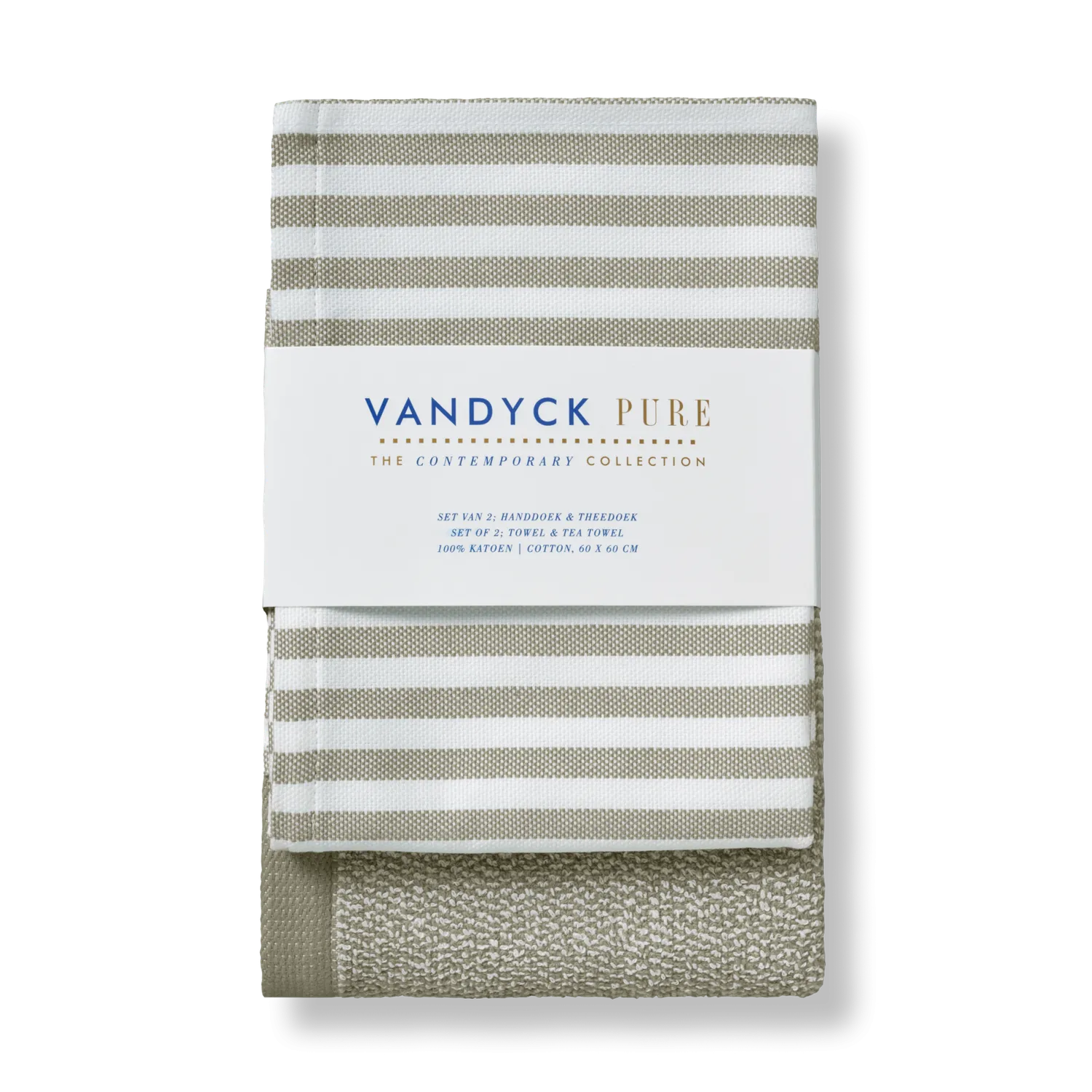 Vandyck Pure Kitchen kjøkkensett 60x60 salie bomull