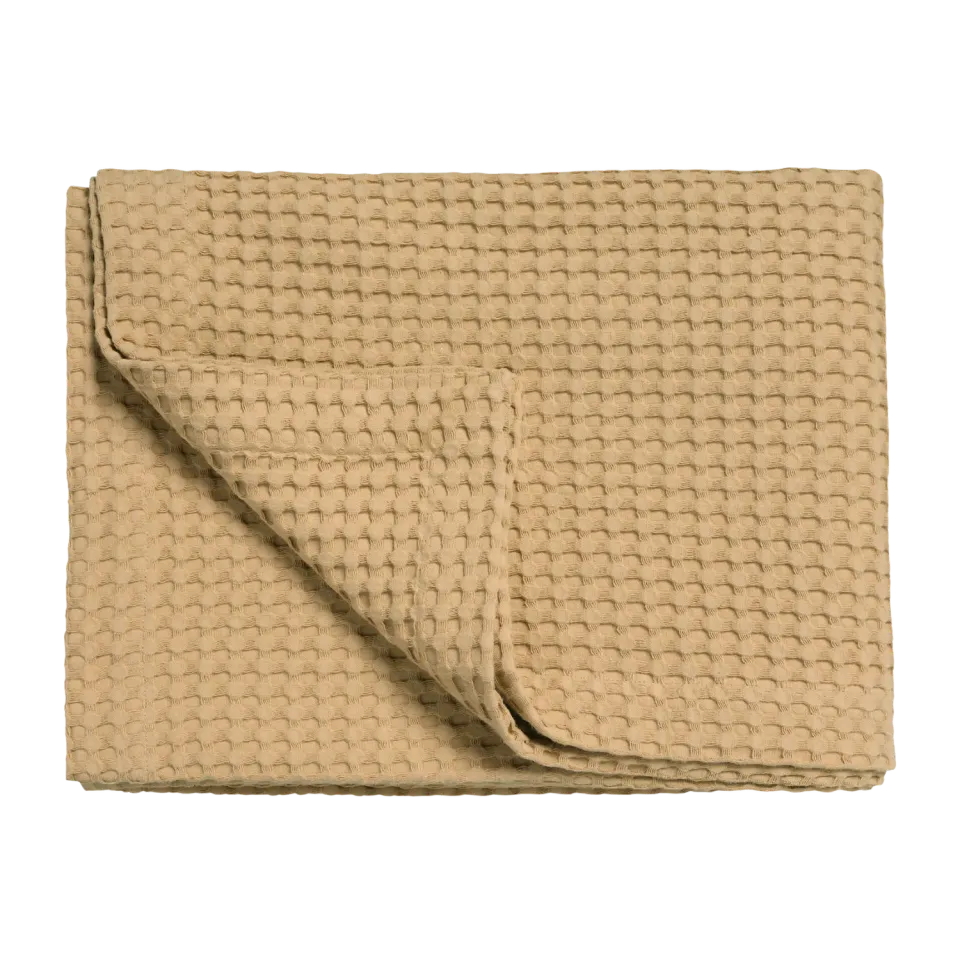 Vandyck Home Pique sengeteppe 270x250 aprikos bomull