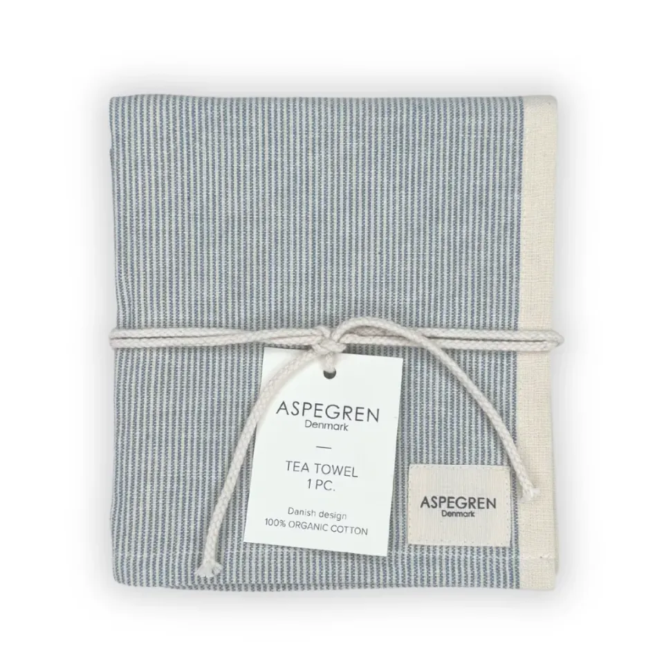 Aspegren Denmark Pinstripe Sprinklake viskestykke 50x70 bomull