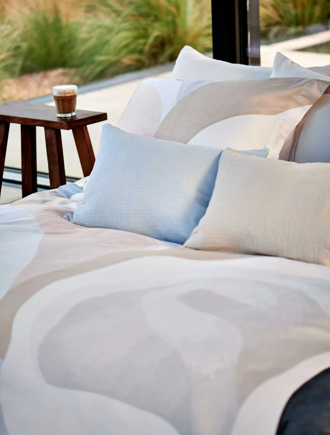 Vandyck Lush Lagoon XL dynetrekksett linen 260x240 sateng