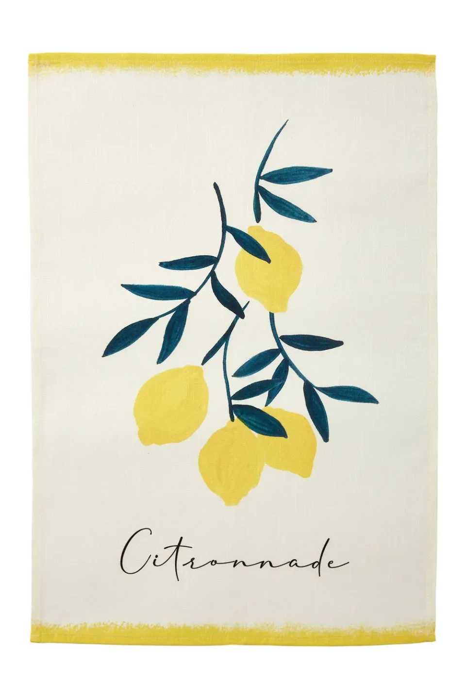 Coucke Lemonade kjøkkenhåndkle 50x75 hvit bomull/lin