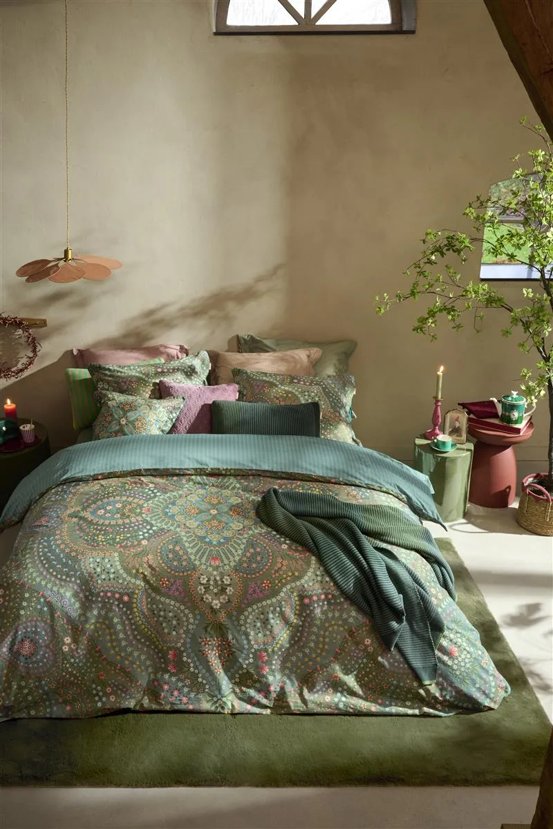 Pip Studio Alfombra dynetrekk 140x200 grønn percale