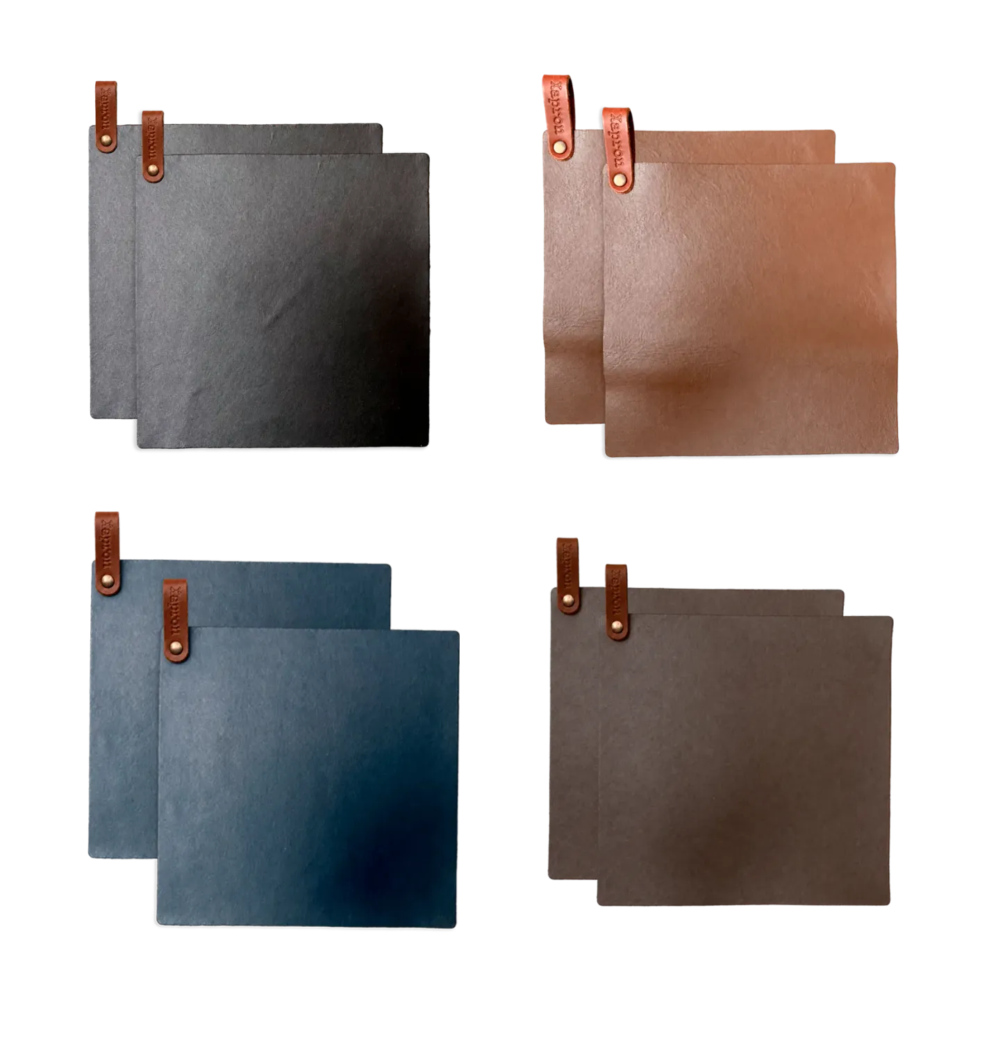 Xapron Kansas grytekluter skinn 24,5x24,5 cm 2-pakning