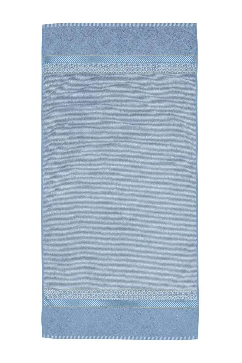 Pip Studio Soft Zellige badehåndkle 70x140 blågrå