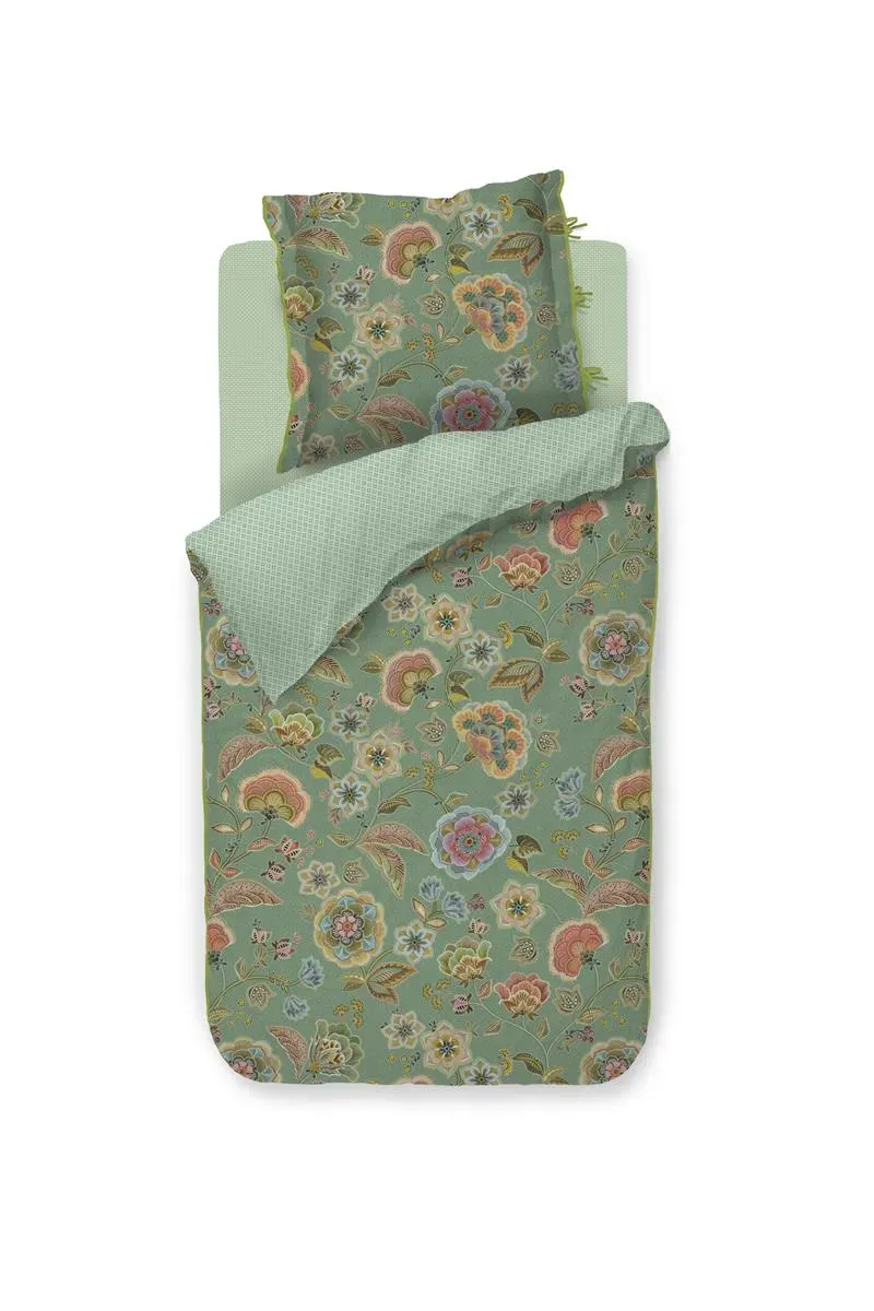 Pip Studio Matata dynetrekk grønn 200x200-220 perkal