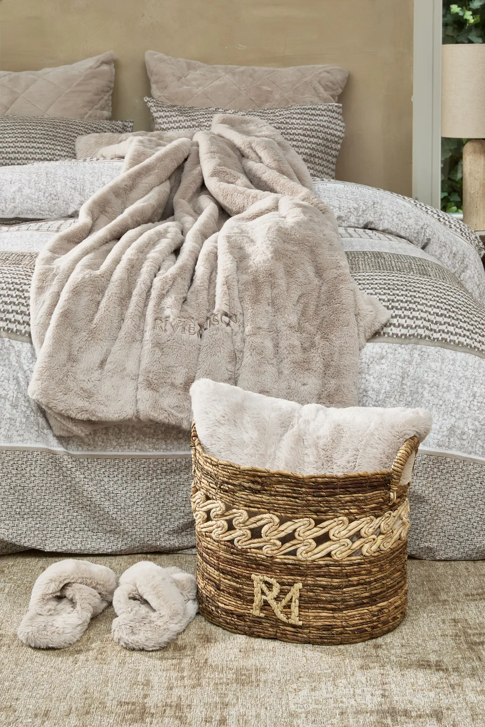 Rivièra Maison Tailor dynetrekk 200 sand stripe