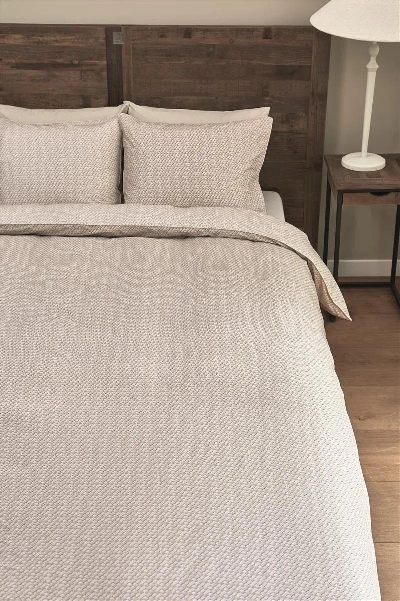 Riviera Maison Bambu sengetøy sand bomull 140x220