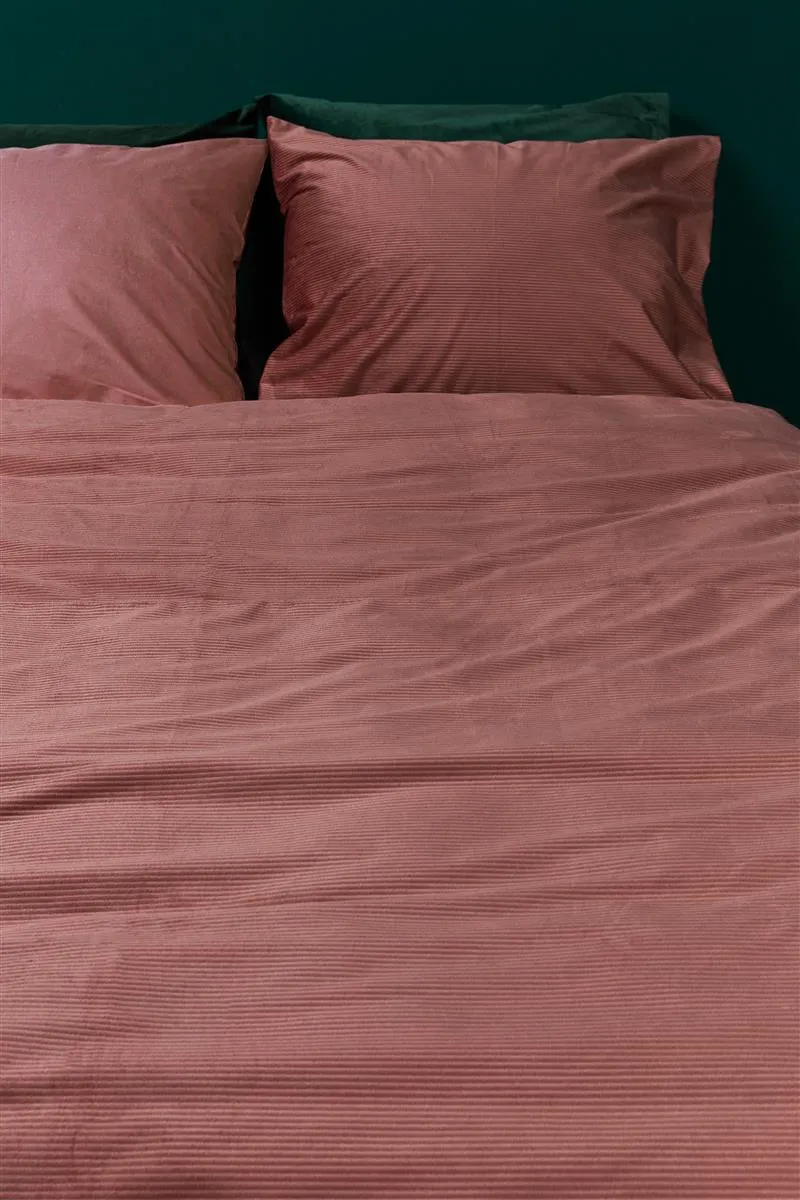 At Home Cosy Corduroy putevar rosa 60x70 cm kordfløyel