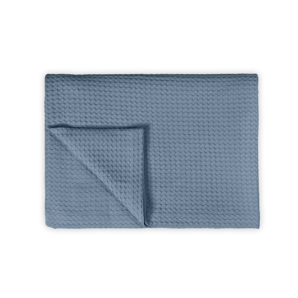 Vandyck Home Pique sengeteppe 160x250 faded denim bomull