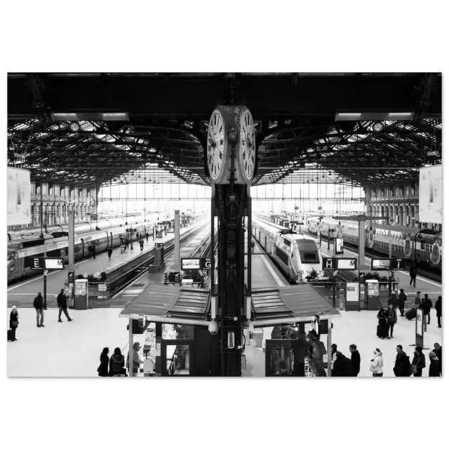 Hellstrøm Gare de Lyon Paris kunsttrykk 40x60 cm halvblank
