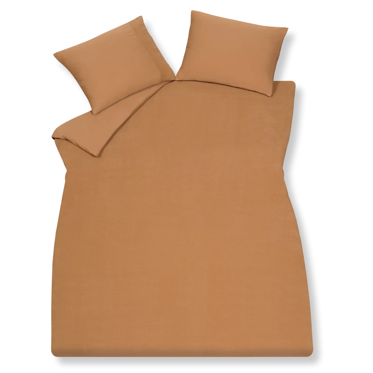 Vandyck Pure 07 dynetrekk cognac 200x200 lin/bomull