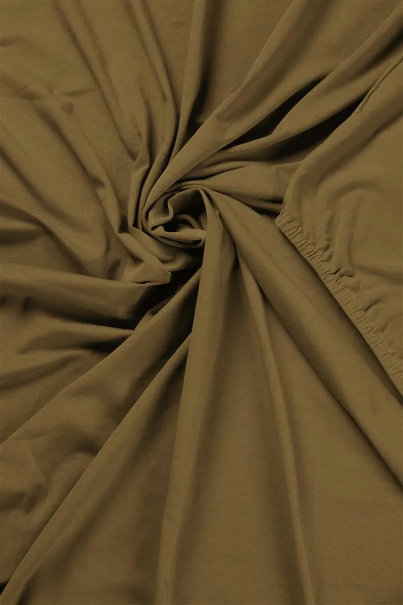 Beddinghouse Jersey split-topperlaken 160x200 gul bomull