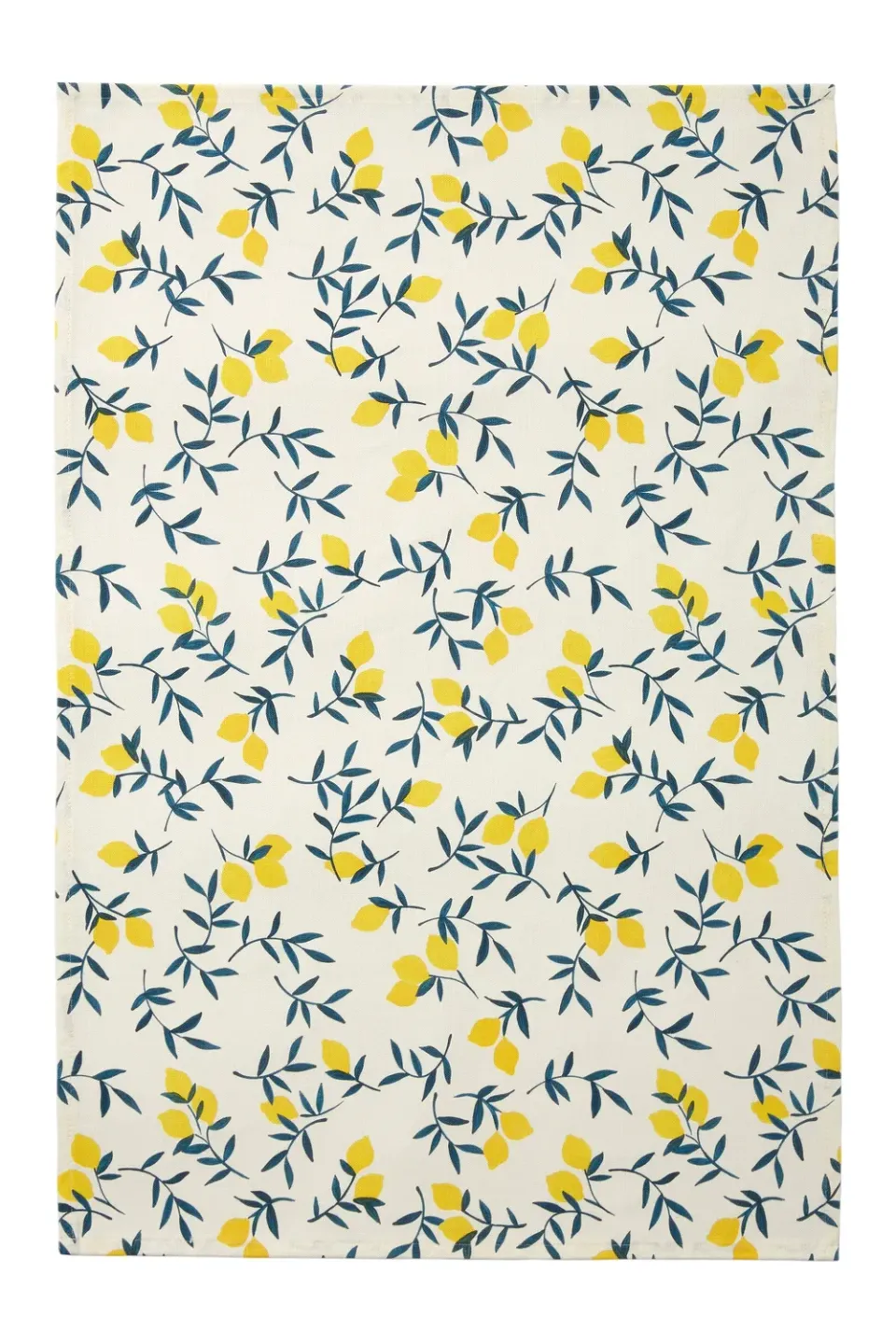 Coucke Lemon Zest kjøkkenhåndkle 50x75 hvit bomull/lin