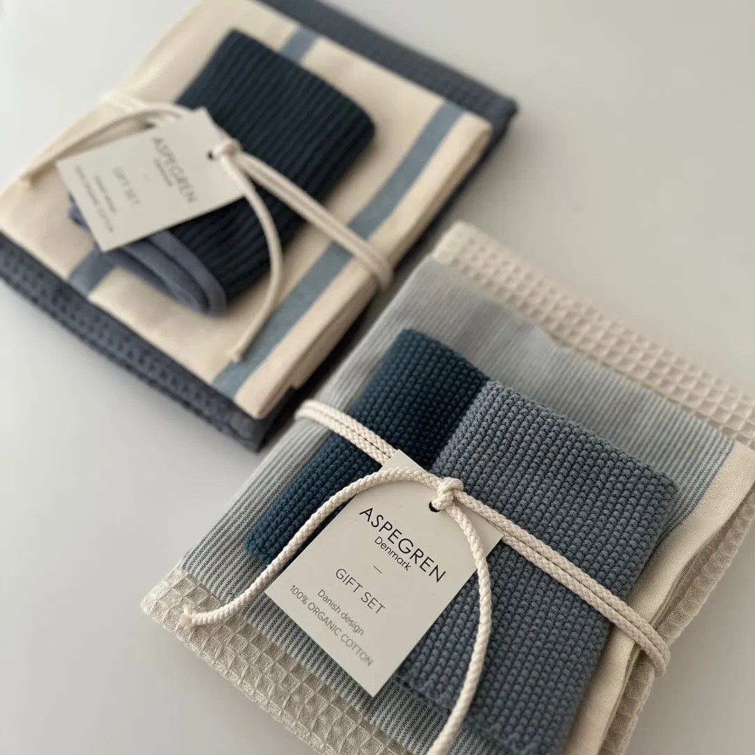 Aspegren Denmark Kitchen Gift Set Blache kjøkkensett 4 deler blå