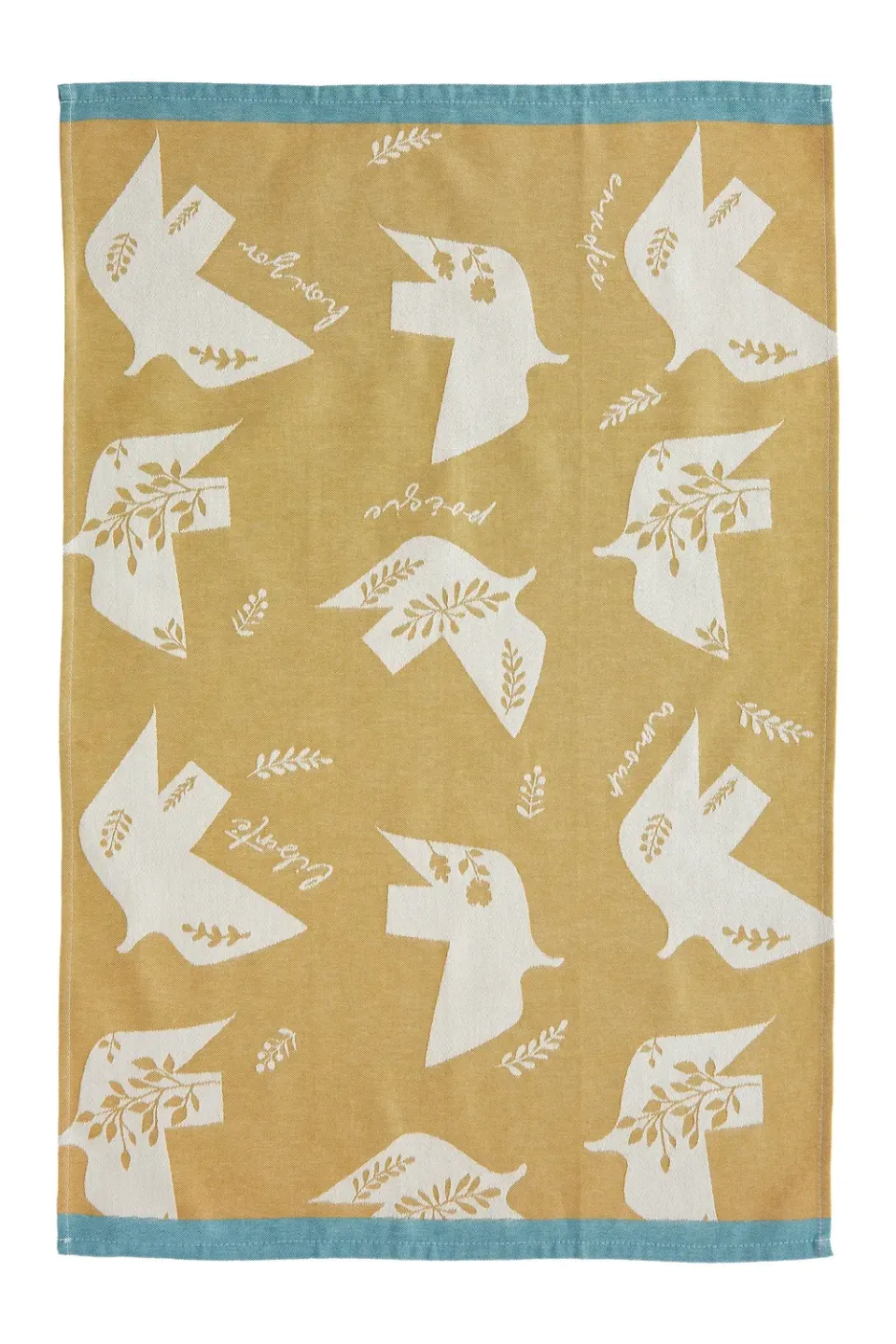 Coucke The Flight kjøkkenhåndkle gul 50x75 cm bomull