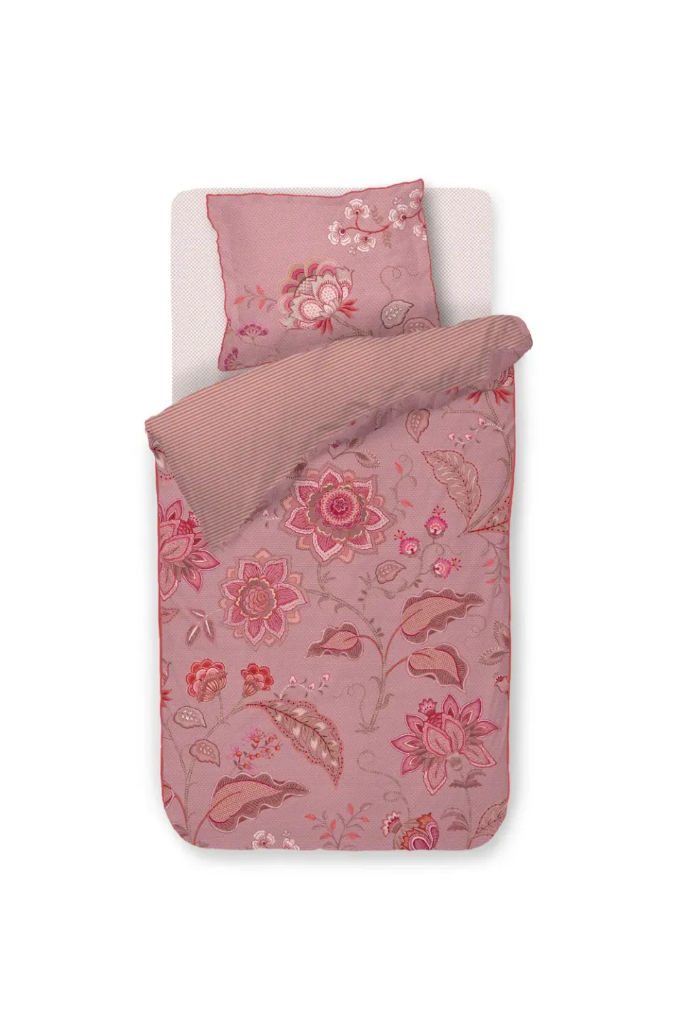 Pip Studio Mumbai Night dynetrekk 140x200 rosa blomstret