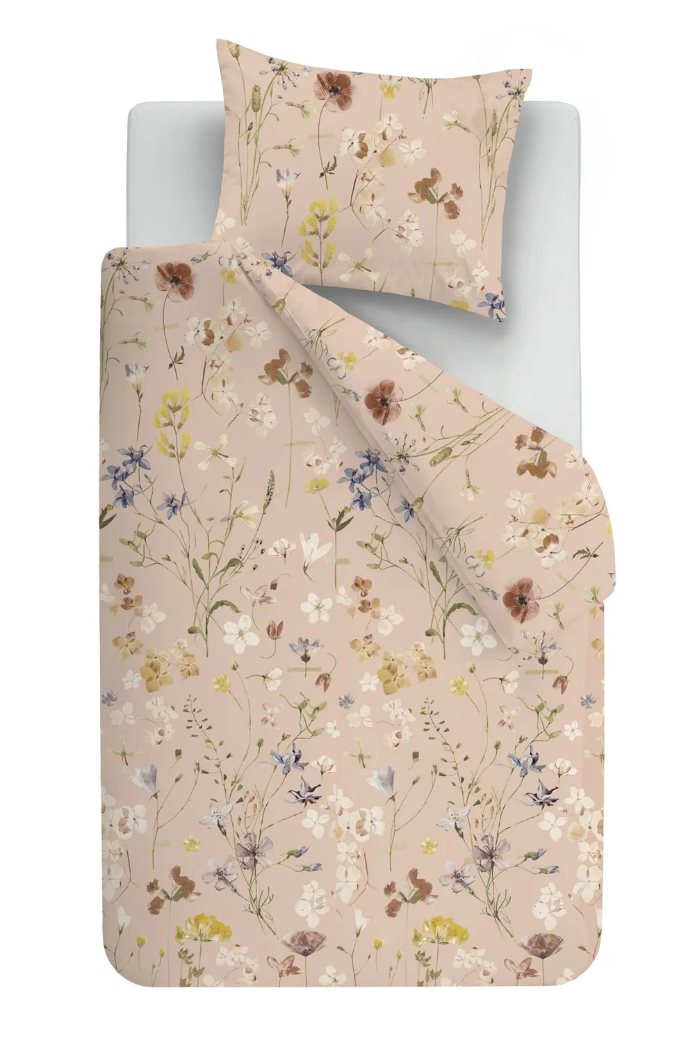 Ariadne at Home Soft Flowers dynetrekk 140x200 nude flanell