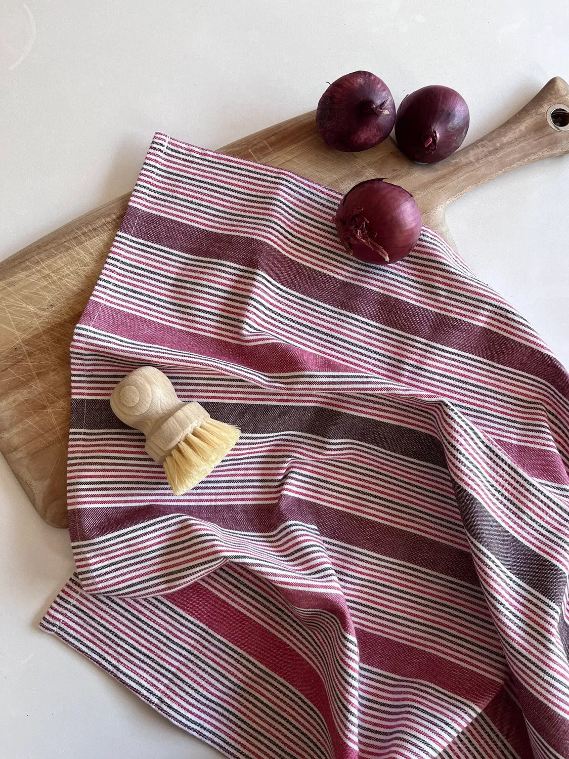 Solwang Design vevet viskestykke nordic berry økologisk